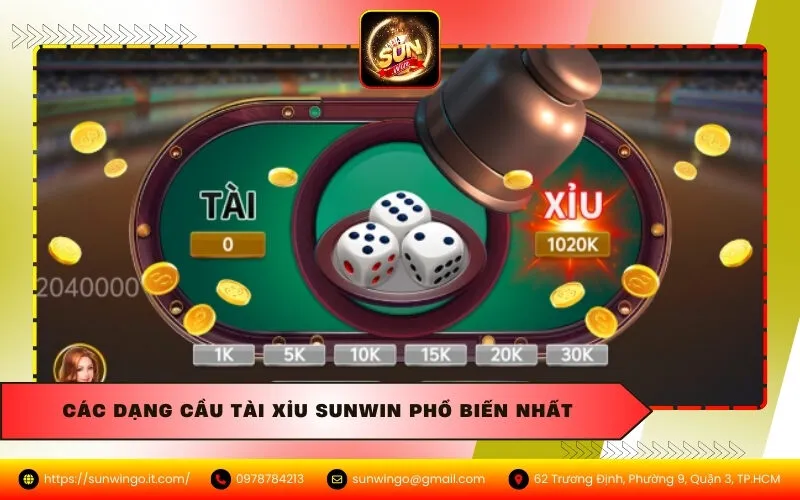 Các Dạng Cầu Tài Xỉu Sunwin Phổ Biến Nhất