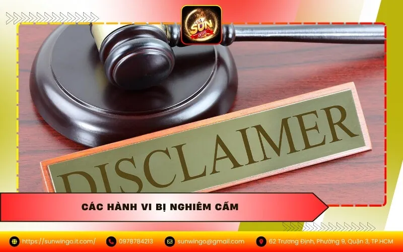 Các Hành Vi Bị Nghiêm Cấm