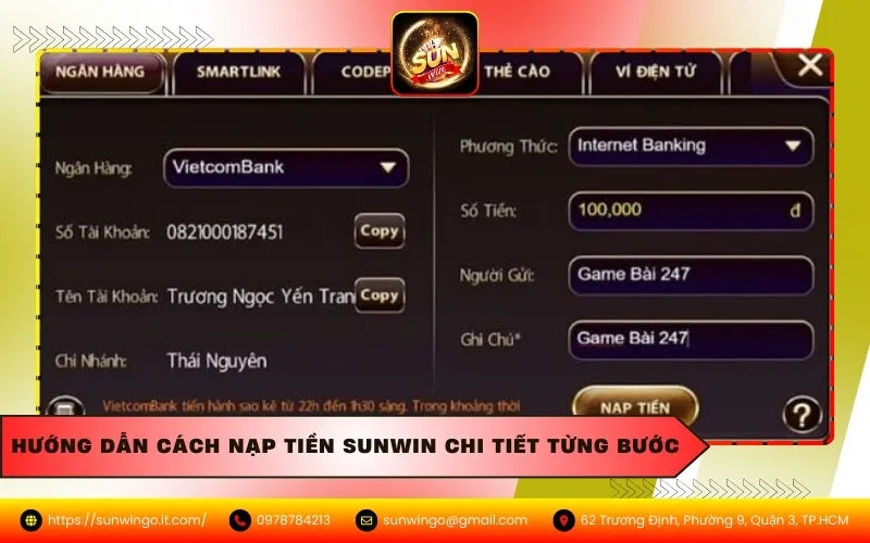 Hướng Dẫn Cách Nạp Tiền Sunwin Chi Tiết Từng Bước